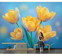 GLCWARM Photographing Plants Mural Wallpaper 350X256Cm