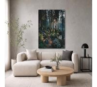 GLCWARM Pine Forest Trail Wall Art For Bedroom Wall Decor Realistic Nature | Canvas Art Pictures Deocrations For Living Room Office Bathroom No Framed, 30X40 Cm