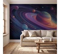 GLCWARM Science Fiction Illustrations Wallpaper - Line Planet Wall Mural