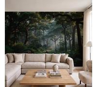GLCWARM Secret Realm Illustrations Wallpaper - Shrub Forest Wall Mural
