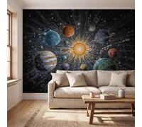 GLCWARM Space Art Wallpaper - Planets in The Solar System Wall Mural