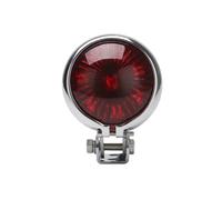 GLCYBDI Plate Tail Lights Motorcycle Brake Tail Light Signal 12v Small Round Taillight Rear Stop Lamp Modified Parts
