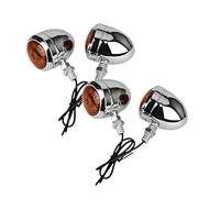 GLCYBDI Turn Signal Indicator Light 4PCS Motorcycle Turn Signals Accessories Universal 12V Single Wire Lights For