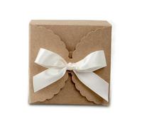 GLDFW 10/20Pcs Wave Solid Kraft Paper Candy Box Wedding Favor Gift Boxes DIY Folding Packaging Bag Birthday Party Decoration