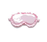 GLDFW 1Pcs Ruffle Sleep Eye Mask Eye Protection Travel Soft Sleeping Shading Eye Covers Multicolor Eye Patches for Woman Man