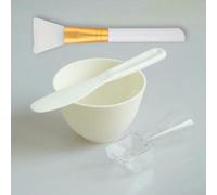 GLDFW 3/4pcs Face Mask Brush Set Reusable Mixing Bowl Facial Applicator Spatula Stirring Facial Brushes Makeup Supplies
