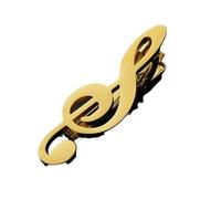 GLDFW Creative Treble Clef Guitar Tie Clip Punk Music Note Tie Pin Instrument Hip Hop Piano Necktie Buckle Men