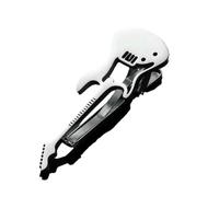 GLDFW Creative Treble Clef Guitar Tie Clip Punk Music Note Tie Pin Instrument Hip Hop Piano Necktie Buckle Men