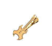 GLDFW Creative Treble Clef Guitar Tie Clip Punk Music Note Tie Pin Instrument Hip Hop Piano Necktie Buckle Men
