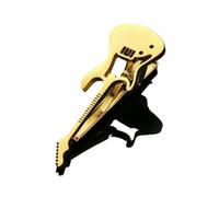 GLDFW Creative Treble Clef Guitar Tie Clip Punk Music Note Tie Pin Instrument Hip Hop Piano Necktie Buckle Men