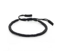 GLDFW Handmade Lucky Rope Bracelets Bangles Black Red Thread Adjustable Knots Bracelet for Women Men Wrist Jewelry