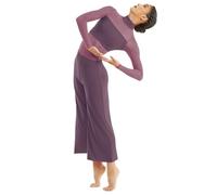 GLDFW Lyrical Dance Jumpsuit Girl Women Capri Pant Contemporary Dance Costumes Stage Performance Outfit Adlut Plus Size