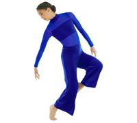 GLDFW Lyrical Dance Jumpsuit Girl Women Capri Pant Contemporary Dance Costumes Stage Performance Outfit Adlut Plus Size