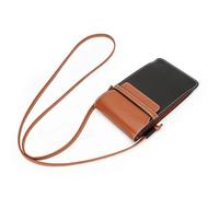 GLDFW Mobile phone bag, women's leather vertical style, diagonal cross toe, layered cowhide, fashionable mobile phone bag