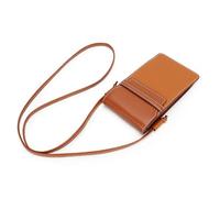 GLDFW Mobile phone bag, women's leather vertical style, diagonal cross toe, layered cowhide, fashionable mobile phone bag