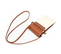 GLDFW Mobile phone bag, women's leather vertical style, diagonal cross toe, layered cowhide, fashionable mobile phone bag