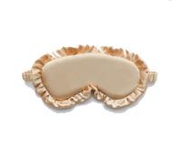 GLDFW Silk Ruffle Sleep Eye Mask Eye Protection Travel Soft Sleeping Shading Eye Covers Multicolor Eye Patches Woman Man