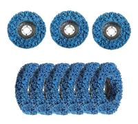GLDFYYDS 6 PCS Angle Grinder Discs 100 mm, 4 inch Strip Discs Stripping Wheel for Paint Removal, Durable Poly Strip Discs for Remove Paint Coating Rust Welds Oxidation, Blue
