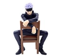 GLDHGBCD Anime Figures, Chair Gojo Satoru, Anime Figure, PVC Desktop Decoration, Desktop Furnishings, Cartoon Characters for Fans Collection, Gifts For Animation Lovers (in bags)