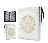 GLDRAM Card Holder with 300 Slots for Zelda Amiibo Card, NFC Tag Switch, Game Card Book with Assorted Card Sleeves, Ring Binder Sheets, Cartridge Organiser, Mini Card Collection for