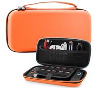 GLDRAM Carrying Case for Nintendo Switch 2 (2025), Portable Travel Storage Bag with Large Volume Pocket & Game Cartridges, Hard Shell Protective Handbag for Switch 2 Console & Accessories - Orange