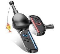 GLDRAM Fishing Rod for Nintendo Switch 2 (2025) - Realistic Fishing Game Handle Grip Accessory, Compatible with Bass Pro Shops & Fishing Simulators