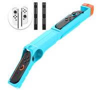 GLDRAM Shooting Game Grip Controller, Replacement Joycon Hand Grips Accessories Compatible with Nintendo Switch 2/1 / OLED for Big Buck Hunter, Resident Evil and More Shooter Huntering Games - Blue