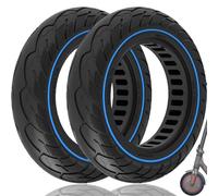 GLDYTIMES 10x2.125 Inch Solid Tyre Fit for Xiaomi 1s/Mi Essential, TOMOLOO L1 pro, Pure Air3 Electric Scooter, Replacement for 10x2 8.5x2 8 1/2x2 50/75-6.1 Original Tire, Blue 2pcs