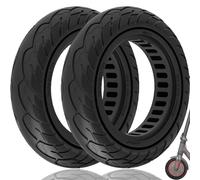 GLDYTIMES 10x2.125 Solid Tyre, Replacement for 10x2 8.5x2 8 1/2x2 50/75-6.1 Original Scooter Tire, Fit for RCB R17/R19 Sunclimb W4 Pro Xiaomi Mi Electric Scooter Essential, Black 2pcs