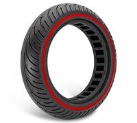 GLDYTIMES 8.5 x 2.0 Inches Electric Scooter Tyre 50/75-6.1 Solid Tyre Fit for Gotrax Gxl V2/XR Apex Xl~Hiboy S2 Max Pro~Hover 1~AOVOPRO ES80~Xiaomi, 8 1/2" Anti-explosion Replacement Wheel Red
