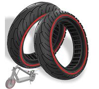 GLDYTIMES 8.5x2.0 Inch Scooter Tyre 8 1/2 x 2 50/75-6.1 Solid Tyre for Xiaomi Mi Pro2/ Pro/ M365/ AOVOPRO Electric Scooter, Replacement Front/Rear Explosion-proof Tire Red