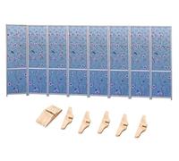 GLDYTVF Chinese Art Dressing Room Divider 3 4 5 6 7 8 Panel, Freestanding Partition Screen for Office/Hallway/Entryway/Retail Store, 6ft Home Privacy Separators Wall(Style-1,8 Panel)