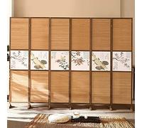 GLDYTVF Chinese Privacy Screen for Room Separation Bedroom/Studio/Office, Partition Divider 3 4 5 6 Panel for Restroom/Desk/Home, Wall Separators For Pets Dog Cats (Color : 6 Panel,