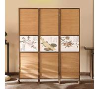 GLDYTVF Chinese Privacy Screen for Room Separation Bedroom/Studio/Office, Partition Divider 3 4 5 6 Panel for Restroom/Desk/Home, Wall Separators For Pets Dog Cats (Color : 3 Panel,