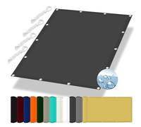 GLDYTVF Dark Grey Waterproof Sun Shade Sail 1.2 x 3.4 m Custom Size for Pergola Replacement Cover UV Protection Outdoor Patio Party Sail