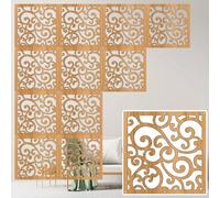 GLDYTVF Hanging Wall Partition Chinese Style, DIY Room Divider Screen for Doorway Bedroom Office And Dorm Room, Room Separator Panel with All Accessories, 11.4x11.4 In (Color : Style-2, Si