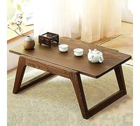 GLDYTVF Japanese Style Solid Wood Low Tea Table for Sitting On The Floor Dining Table Multifunction Rectangular Study Table Coffee Table (80x50x30cm)