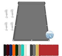 GLDYTVF Outdoor Patio Waterproof Sun Shade Sail 1.2 x 3 m UV Protection Rectangular Awning in Custom Light Grey Color