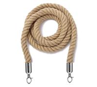 GLDYTVF Premium 2.4m Queue Management Rope with HooksElegant Crowd Control Solution for Events Parties VenuesDurable Stylish and Easy to Use