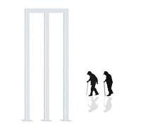 GLDYTVF Stairs Handrail - Modern Decoration U/M-Shaped Hand Rail, Black Wrought Iron Transitional Railing，Safety Fence Support Rod for Outdoor Indoor，1 Pcs(Size:3tf (90cm),Color:White M)