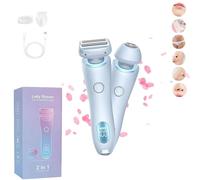 Gleam Pro 3.0 Shaver for Women by Women, SilkGlide Pro - 2024 Best Silk Glide Razor, Get a Smooth Shave Every Time without The Bumps, Burns or Nicks (Blue)