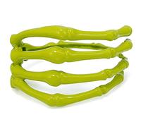Gleamart Green Skull Hand Bracelet Skeleton Bracelet Halloween Punk Bracelet for Men Women