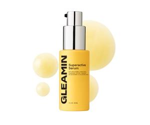 Gleamin Superactive Vitamin C Serum - 15% Vitamin C, 3% Tranexamic Acid, 4% Niacinamide & Bakuchiol - Reduces Discoloration, Uneven Tone, Brightens Skin & Smooths Texture - Fragrance-Free, 1 fl oz