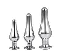 Gleaming Butt Plug Set Silver