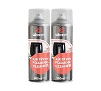 GLEAN Air Fryer Cleaner Spray | 2 x 500ml | Non-Caustic Kitchen Degreaser | BBQ Grill, Microwave & Hob Cleaner | Removes Baked-On Food & Stubborn Grease | For Daily & Weekly Cleaning