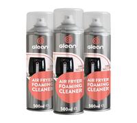 GLEAN Air Fryer Cleaner Spray | 3 x 500ml | Non-Caustic Kitchen Degreaser | BBQ Grill, Microwave & Hob Cleaner | Removes Baked-On Food & Stubborn Grease | For Daily & Weekly Cleaning
