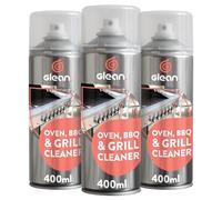 GLEAN Oven, Grill, Air Fryer & BBQ Cleaner | FOAMING CLEANER | Air Fryers | Barbecues | Kitchen Cleaner & Degreaser For Burnt On Grease & Food Spills | No-Scrub Formula | 3 x 400ml