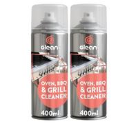 GLEAN Oven, Grill, Air Fryer & BBQ Cleaner | FOAMING CLEANER | Air Fryers | Barbecues | Kitchen Cleaner & Degreaser For Burnt On Grease & Food Spills | No-Scrub Formula | 2 x 400ml
