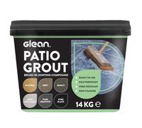 GLEAN Patio Grout | BASALT | 14kg - 20m² Coverage | Jointing Compound | Brush in Patio Grout for Paving Patios & Block Paving | Self Setting All Weather Application | Ready Mixed