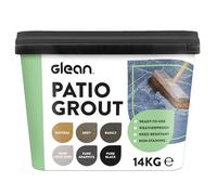 GLEAN Patio Grout | BASALT | 14kg - 20m² Coverage | Jointing Compound | Brush in Patio Grout for Paving Patios & Block Paving | Self Setting All Weather Application | Ready Mixed